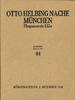 Auktionskataloge Auktion Helbing, Otto -