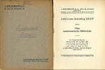 Auktionskataloge Auktion Riechmann & Co., Albert -