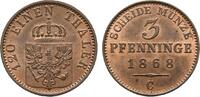 Brandenburg-Preußen Cu 3 Pfennig Wilhelm I. 1861-1888 -