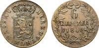 Nassau Zeitgenössische Fälschung des 6 Kreuzer Adolph 1839-1866 -