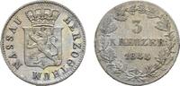 Nassau 3 Kreuzer Adolph 1839-1866 -