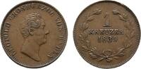 Cu Kreuzer 1839 Baden-Durlach Leopold 1830-1852 Sehr schön +