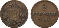 Bayern Cu 2 Pfennig Ludwig I. 1825-1848 -