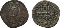 Braunschweig-Calenberg-Hannover 4 Pfennig Georg II. 1727-1760 -