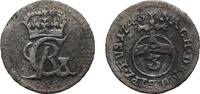 Braunschweig-Calenberg-Hannover 3 Pfennig Georg II. 1727-1760 -