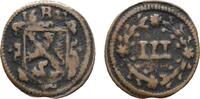Bamberg, Bistum Kipper Cu 3 Heller Johann Gottfried von Aschhausen 1609-1622 -
