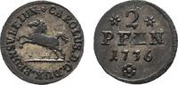 Braunschweig-Wolfenbüttel 2 Pfennig Karl I. 1735-1780 -