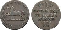 Braunschweig-Wolfenbüttel Cu 2 Pfennig Karl 1815-1830 -