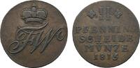 Braunschweig-Wolfenbüttel Cu 2 Pfennig Friedrich Wilhelm 1806-1815 -