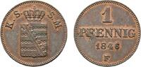 Sachsen-Albertinische Linie Cu Pfennig Friedrich August II. 1836-1854 -