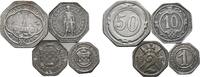 Hamm 1, 2, 10, 50 Pfennig -