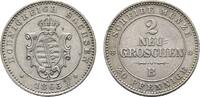 Sachsen-Albertinische Linie 2 Neugroschen Johann 1854-1873 -