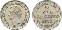 Sachsen-Albertinische Linie 2 Neugroschen Johann 1854-1873 -