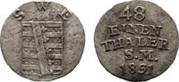 Sachsen-Weimar-Eisenach 1/48 Taler Carl Friedrich 1828-1853 -