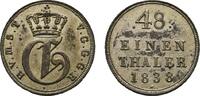 1/48 Taler 1838 Mecklenburg-Strelitz Georg 1816-1860 Vorzüglich - Stempelglanz