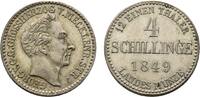 4 Schilling 1849 Mecklenburg-Strelitz Georg 1816-1860 Vorzüglich