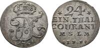 1/24 Taler 1761 IFF Neustrelitz Mecklenburg-Strelitz Adolph Friedrich IV. 1752-1794 Sehr schön +