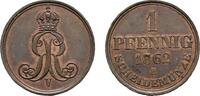 Braunschweig-Calenberg-Hannover Cu Pfennig Georg V. 1851-1866 -