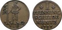 Braunschweig-Calenberg-Hannover Cu Pfennig Georg II. 1727-1760 -