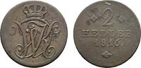 Hessen-Kassel Cu 2 Heller Wilhelm I. 1803-1821 -