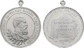 Tragbare Aluminiummedaille 1888 von Mayer und Wilhelm Brandenburg-Preußen Friedrich III. 1888 Vorzüglich