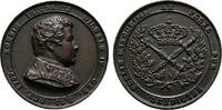 Eisengußmedaille 1840 von Franz Cossmann Brandenburg-Preußen Friedrich Wilhelm IV. 1840-1861 Bronziert. Vorzüglich