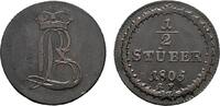 Hessen-Darmstadt Cu 1/2 Stüber Ludwig X. 1790-1806 -