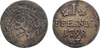 Hessen-Darmstadt Cu Pfennig Ludwig X. 1790-1806 -