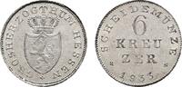 Hessen-Darmstadt 6 Kreuzer Ludwig II. 1830-1848 -