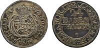 1/24 Taler 1763 ICE Saalfeld Sachsen-Coburg-Saalfeld Franz Josias 1745-1764 Sehr schön +