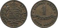 Sachsen-Coburg-Gotha Cu Pfennig Ernst II. 1844-1893 -
