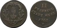 Augsburg, Stadt Cu 2 Pfennig 1765 VF-/VF