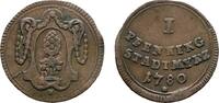 Augsburg, Stadt Cu Pfennig 1780 Minimal gewellt, VF