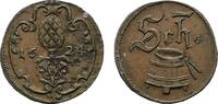 Augsburg, Stadt Cu Scheffelmarke 1624 Marken und Zeichen ab 1549 VF-EF