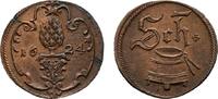 Augsburg, Stadt Cu Scheffelmarke 1624 Marken und Zeichen ab 1549 Kl. Schrötlingsfehler, EF