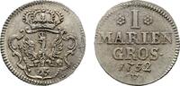 Brandenburg-Preußen 1 Mariengroschen 1752 F, Magdeburg Friedrich II. 1740-1786 VF+