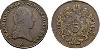 Haus Habsburg Cu 3 Kreuzer Franz II. (I.) 1792-1835 -