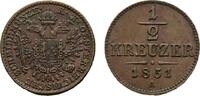 Haus Habsburg Cu 1/2 Kreuzer Franz Joseph I. 1848-1916 -