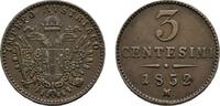 Haus Habsburg Cu 3 Centesimi Franz Joseph I. 1848-1916 -