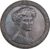 Brandenburg-Preußen Einseitige Bronzegußmedaille Cecilie, Kronprinzessin *1886, +1954, Gemahlin Friedrich Wilhelms, Tochter Friedrich Franz III. von Mecklenburg-Schwerin -