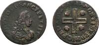 Italien-Sardinien Cu 1/2 Cagliarese Carlo Emanuele III. 1730-1773 -