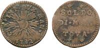 Italien-Mantua Cu Soldo Carlo VI d'Asburgo 1707-1740 -