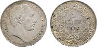 Bayern Gulden 1854 Maximilian II. 1848-1864 Seltener Jahrgang. VF-EF