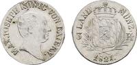 Bayern 3 Kreuzer 1821 Maximilian I. Joseph 1806-1825 Fast vorzüglich