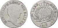 Bayern 6 Kreuzer 1813 Maximilian I. Joseph 1806-1825 VF-