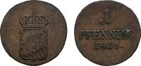 Bayern Cu Pfennig 1816 Maximilian I. Joseph 1806-1825 VF