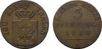 Brandenburg-Preußen Cu 3 Pfennig 1830 D Friedrich Wilhelm III. 1797-1840 VF-