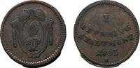 Augsburg, Stadt Cu Pfennig 1803 VF
