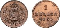 Bayern Cu Heller 1854 Maximilian II. 1848-1864 Kl. Flecken, EF