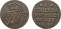 Brandenburg-Preußen Cu Schilling 1806 A Friedrich Wilhelm III. 1797-1840 VF